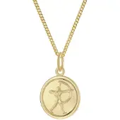 Trendor 28468-12 Kinder Sternzeichen Schütze Gold 333 mit vergoldeter Kette
