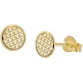 Trendor 28461 Damen-Ohrringe 333 / 8K Gold Ohrstecker Ø 6 mm