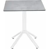 Solpuri Milano bistro Bartisch Aluminium/White