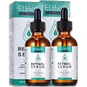 P-Beauty Retinol Serum mit Vitamin E Anti Falten Anti-Aging Gesichtsserum Bio Vegan, 2x 60ml