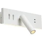 QAZQA Moderne Weiße Verstellbare Wandleuchte mit USB C inkl LED Modric