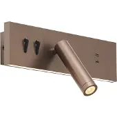 QAZQA - Moderne Wandleuchte Dunkelbronze Verstellbar mit USB-C inkl. LED - ModricI 2-flammig I Wohnzimmer I Schlafzimmer - Stahl Rechteckig - I (nicht austauschbare) LED