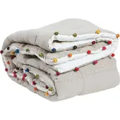Vivaraise Einfarbige Bettdecke Gastounet 160 X 160 multico 160 x 160 cm
