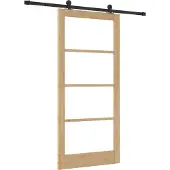 vidaXL Schiebetür ORKDAL 93 x 202 cm Massivholz Kiefer und Glas