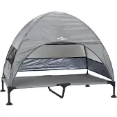 vidaXL Hochgelegtes Hundebett Hellgrau 127 x 81 x 108 cm