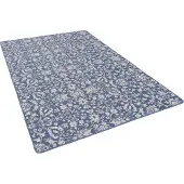 Snapstyle In- und Outdoor Teppich Beidseitig Newport Blau Blumen, Größe:100x200 cm