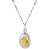 Trendor 28600 Kinder-Halskette Mit Amor Engel-Anhänger 925 Silber