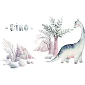 A.S. Création Vliestapete "Fototapete Dino Aquarell Pastell Kinderzimmer" matt strukturiert