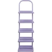 En.casa Kinderschuhregal Poytya Stahl 96x30x27 cm Lila