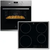 Electrolux ELXB4X (KOFGH40BX + LIT60433M) Backofenset 8Heizarten AquaClean Induktion 60cm Edelstahlrahmen