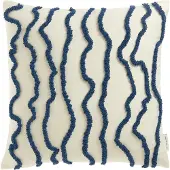 Tom Tailor Dekokissen "Wavy", bestickt, mit hohem Baumwollanteil
