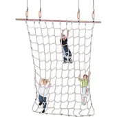 Sport-Thieme Kletternetz für Turnringe, Spinnfaser Natur, 3,5 m