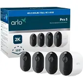Arlo Pro 5 2K Spotlight Überwachungskamera außen, 2er Set weiß, IP-Sicherheitskamera, Innen & Außen, Verkabelt & Kabellos, Decke/Wand, Weiß, Vietnam