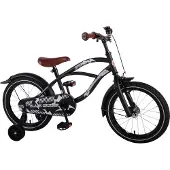 Volare Black Cruiser Kinderfahrrad - Jungen - 16 Zoll - Schwarz