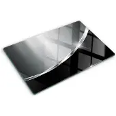 Tulup Herdabdeckplatte 80x52 cm Schneidebrett Glas Schutzplatte Küchenutensilien Spritzschutz Abdeckung Textur