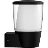 WiZ Connected Elpas Außenwandleuchte Black - , Elpas, dimmbar, Schwarz, Kunststoff, Modern