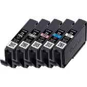 Canon PGI-72 PBK/GY/PM/PC/CO Multipack mit 5 Tinten, Standardertrag, Grau, Foto schwarz, Foto zyan, Foto magenta, 5 Stück(e), 430 Seiten, 510 Seiten, Multipack