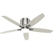 HUNTER FANS Deckenventilator Valencia Nickel mit LED & Fernbedienung