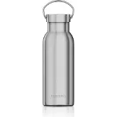 Arendo Thermosflasche 500ml, Isolierflasche Edelstahl, doppelwandig, Griff, Thermo Trinkflasche, BPA-frei