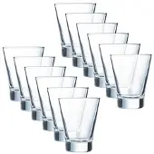 Arcoroc ARC C8222 Shetland Schnapsglas, Shotglas, Stamper, 90ml, Glas, transparent, 12 Stück