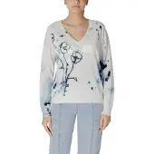 Desigual Pullover 25SWJF33 Écru Regular Fit