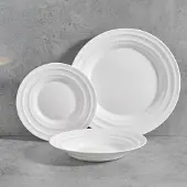 Vivalto Geschirr F-LGCP105-75-85 Weiß Opalglas