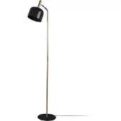 Leitmotiv - Stehleuchte Smart - Schwarz - 26x26x164cm für Wohnzimmer, Schlafzimmer