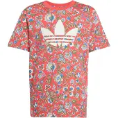 Adidas T-Shirt Liberty London JV7817 Rot Loose Fit
