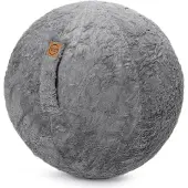 Magma Sitzball Gymnastikball Sitting Ball zum Aufpumpen Fluffy mittelgrau Ø 65 cm