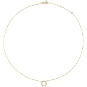 Jackie Bubbly Circle Halskette aus 14 Karat Gelbgold