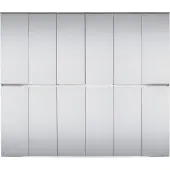Trendteam Garderobe Garderobenschrank Mirror Weiß Melamin 222 x 191 x 34 cm