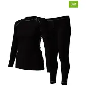 Halti Neva Merino Base Layer set Women's black (P99) 42