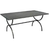 Mbm Romeo Gartentisch 160x90cm Schmiedeeisen Braun 65.00.0110