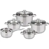 Elo Topfset "Galactica" 5-teilig silber