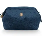 Pip studio Kulturbeutel Velvet Quiltey Days Kosmetiktasche klein Blau