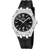 Jaguar J1017/2 DIPLOMATIC Uhr Damenuhr Silikon Datum schwarz