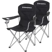 Songmics Campingstuhl 2er-Set GCB08BK