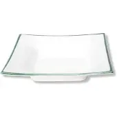 Gmundner Keramik Grüner Rand, Suppenteller Trend (20x20cm)