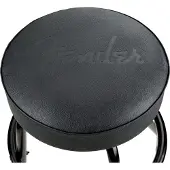 Fender Barhocker mit geprägtem schwarzem Logo schwarz/schwarz 30"