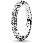Pandora 192627C01-60 Einreihiger Pavé Ring - Gr. 60 - Sterling Silber