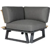 Diamond Garden Nora Sun & Rain Eckteil Aluminium/Teak