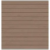 Traumgarten WPC-Sichtschutzzaun Rundum-Sorglos-Paket CLASSIC Mandel/Silber Sichtschutz Steckzaun Lamellenzaun, Aufdübeln, 18,17 m