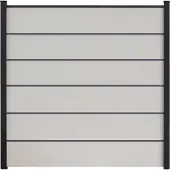 GROEN & JANSSEN Zaun Hauptelement GroJa BasicLine Premium Stecksystem ohne Pfosten 180 x 180 cm weiß