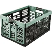 Keeeper Profi-Klappbox ben Einkaufskorb Klappkörbchen 45l, 54x37x28cm Nordic Green