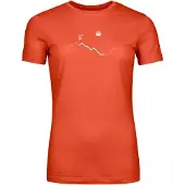 Ortovox 150 Cool Peak Focus Damen T-Shirt-Orange-XL
