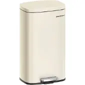 Songmics Mülleimer Küche, 30 Liter, Abfalleimer, Tretmülleimer, Küchenmülleimer mit Softclose-Deckel und Inneneimer