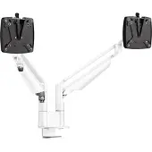 Novus 2-fach-Monitorarm CLU Duo C, bis 27″, Tischhalterung, schwenk-/höhenverstellbar, weiß