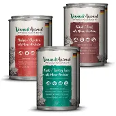 Venandi Animal - Probierpaket Huhn, Ente, Rind 6x400 g Futter