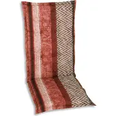 GO-DE Textil, Sessel-Auflage mittel, Zick Zack Streifen rot, 19248-25