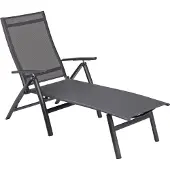 Kettler Legato Curve Klappliege anthrazit/anthrazit Aluminium/Outdoorgewebe
